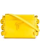 Giuseppe Zanotti Design Mini G#17 Crossbody Bag, Women's, Yellow/orange, Leather