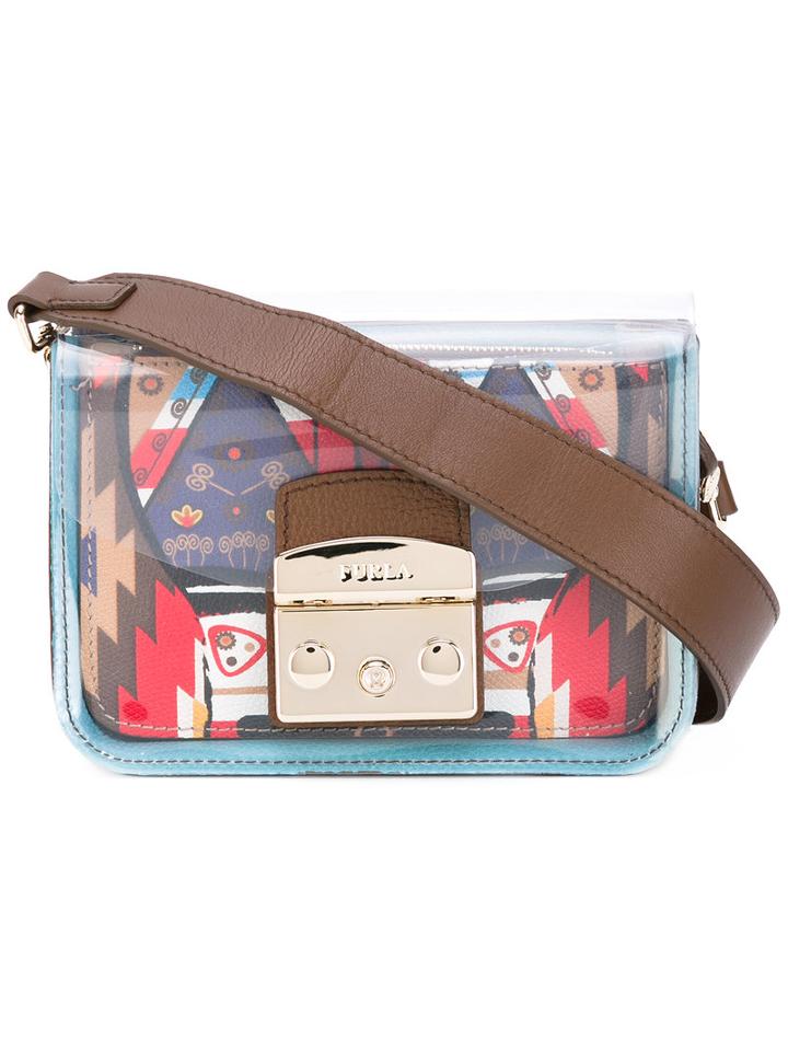 Furla Metropolis Bag, Women's, Brown, Leather/rubber