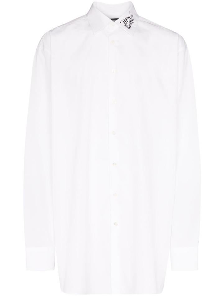 Raf Simons Raf Big Fit Embr Col Wht - White