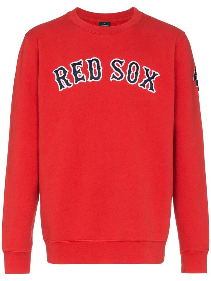 Marcelo Burlon County Of Milan Sox Embroidered Cotton Sweater