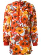 Adidas By Stella Mccartney 'run Blossom Flower' Parka, Women's, Size: Small, Red, Polyester/cotton