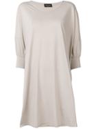Roberto Collina Cropped Sleeve Dress - Neutrals