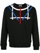 Les Hommes Urban - Geometric Print Sweatshirt - Men - Cotton - Xl, Black, Cotton