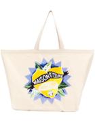 Maison Kitsuné Lemon Print Tote Bag - Neutrals