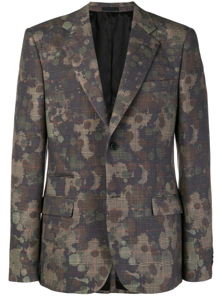 Stella Mccartney Mixed-print Blazer - Grey