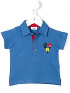 Fendi Kids - Lightbulb Embroidered Polo Shirt - Kids - Cotton - 6 Mth, Infant Boy's, Blue