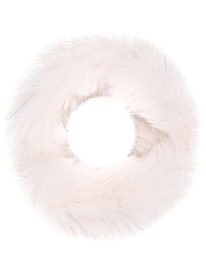 Yves Salomon Fluffy Collar Scarf - Pink & Purple