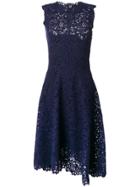 Ermanno Scervino High Neck Lace Dress - Blue
