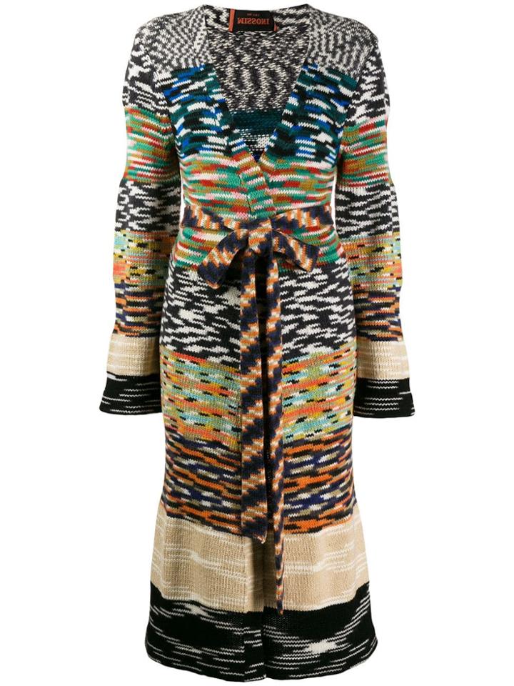 Missoni Patterned Knit Longline Cardigan - Neutrals