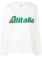 Alberta Ferretti Alitalia Sweatshirt - White