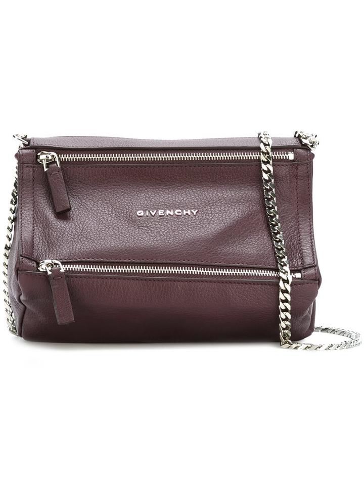 Givenchy Mini 'pandora' Shoulder Bag, Women's, Red, Goat Fur