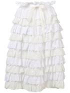 Dolce & Gabbana Ruffled Midi Skirt - White