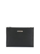 Love Moschino Two Tone Clutch Bag - Black