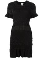 Comme Des Garçons Noir Kei Ninomiya Fitted Knit Dress, Women's, Size: Small, Black, Cotton/nylon/polyester/polyurethane Resin