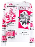 Kenzo Printed Raglan Sleeve Sweatshirt - White