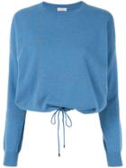 Brunello Cucinelli Drawstring Jumper - Blue