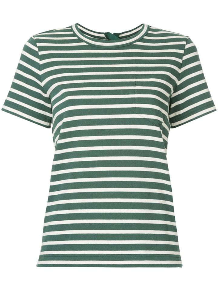 Sacai Striped Breton Top - Green