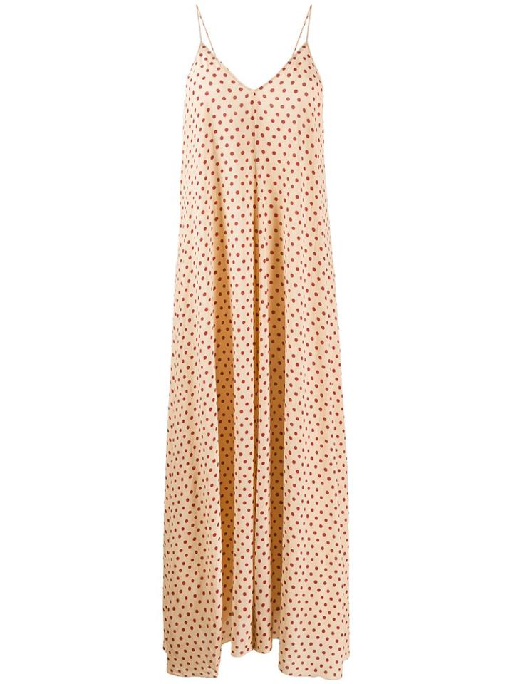 Forte Forte Polka-dot Flared Dress - Neutrals