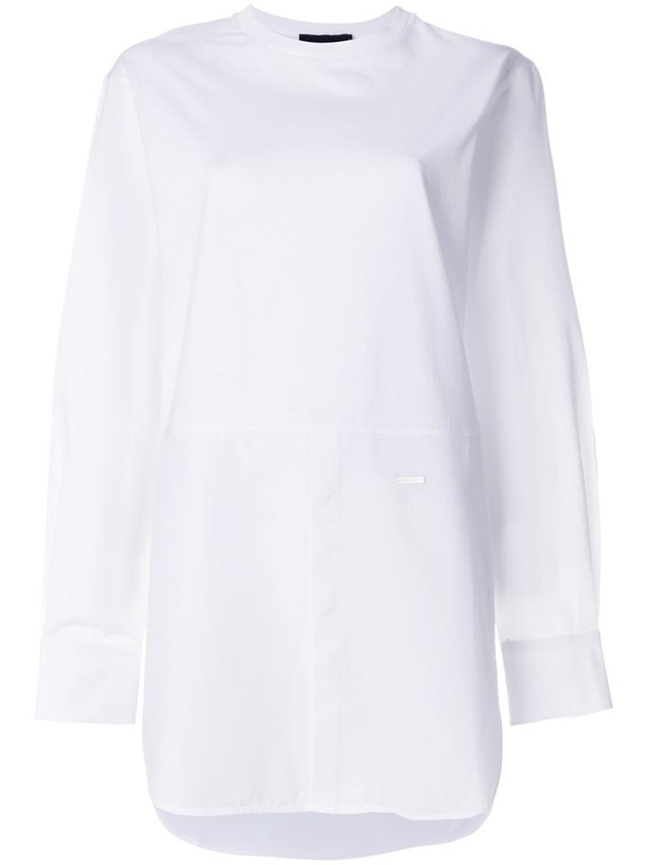 Dsquared2 Casual Long-line Shirt - White