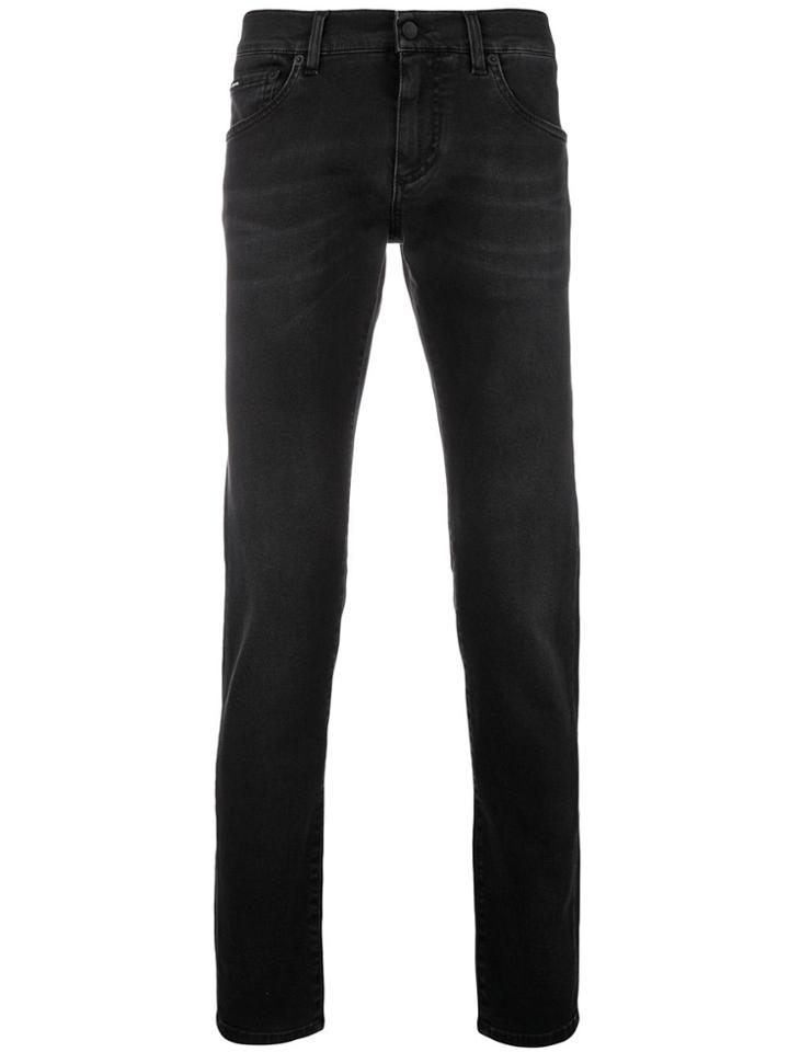 Dolce & Gabbana Classic Slim-fit Jeans - Black