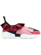 Emilio Pucci Low Ruffle Sneakers - Pink