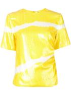 Msgm Sequin T-shirt - Yellow