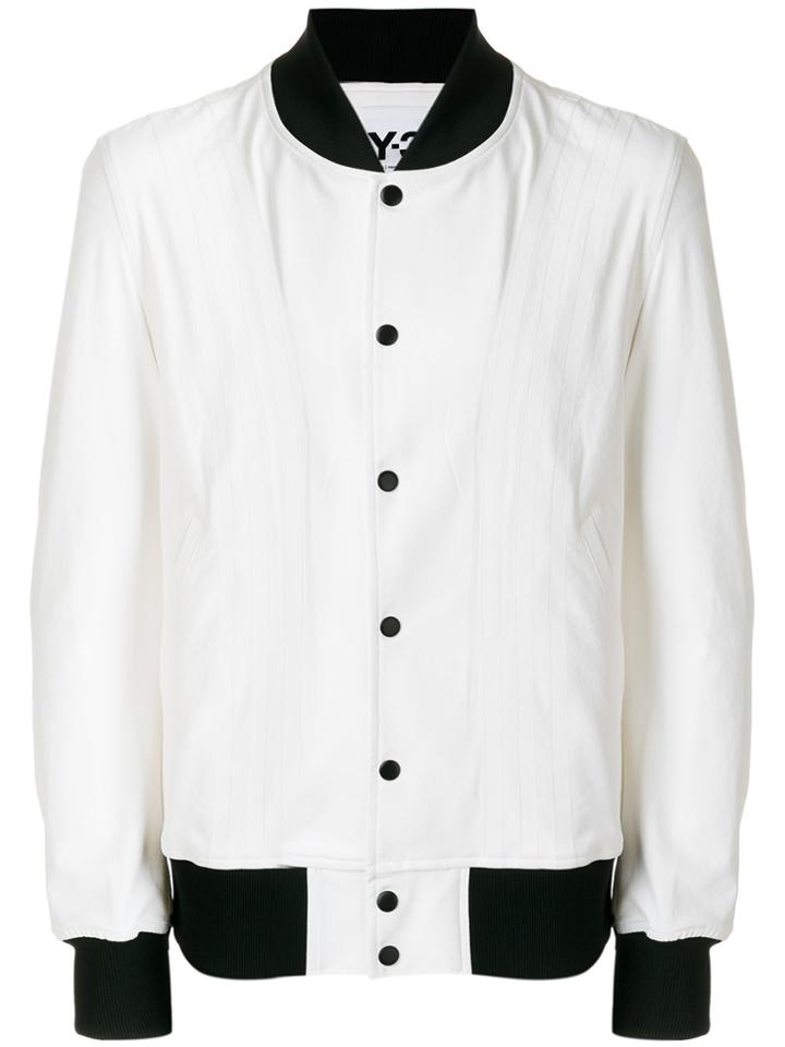 Y-3 Side Stripe Bomber Jacket - White