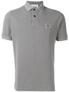 Stone Island - Logo Patch Polo Shirt - Men - Cotton - M, Grey, Cotton