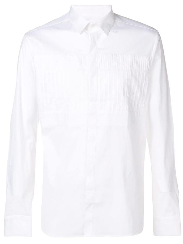 Les Hommes Pleated Shirt - White