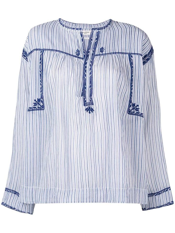 Isabel Marant Étoile Jilcky Vintage Stripe Blouse - Blue