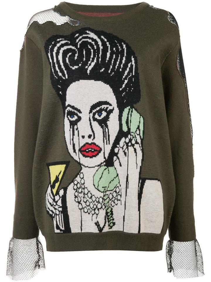 Haculla He Blocked Me Sweater - Green