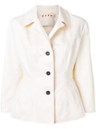 Marni Fitted Collared Jacket - Nude & Neutrals