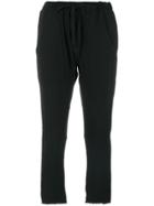 Haider Ackermann Cropped Jogging Trousers - Black