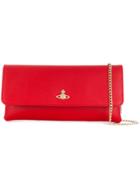 Vivienne Westwood Foldover Top Clutch - Red