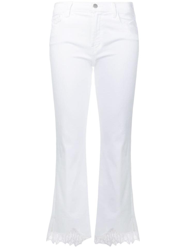 J Brand Selena Cropped Jeans - White