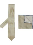 Canali Tie And Pocket Square Set - Yellow