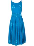 Samantha Sung Flared Summer Dress - Blue