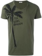 Tomas Maier Palm Three Print T-shirt, Adult Unisex, Size: Medium, Green, Cotton