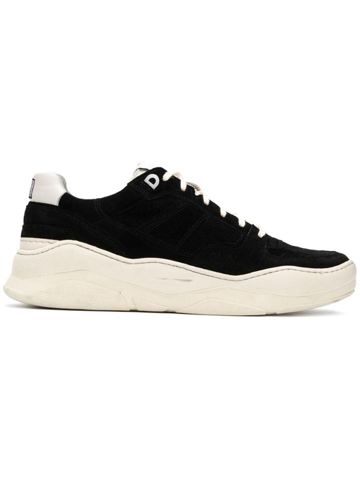 Ami Alexandre Mattiussi Thick Sole Laced Low Trainers - Black