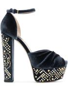 Elie Saab Studded Platform Sandals - Green