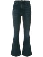 Current/elliott Cropped Flared Jeans - Blue