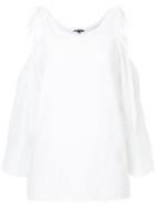 Ann Demeulemeester Cold-shoulder Top - White