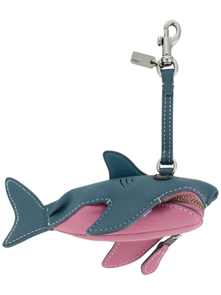 Coach Sharky Coin Case - Blue