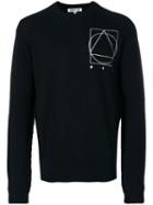 Mcq Alexander Mcqueen - Glyph Embroidered Icon Pullover - Men - Cashmere/wool - M, Black, Cashmere/wool