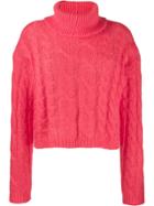 Twin-set Cable Knit Sweater - Pink