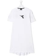 Diadora Junior Teen Logo Print Jersey Dress - White