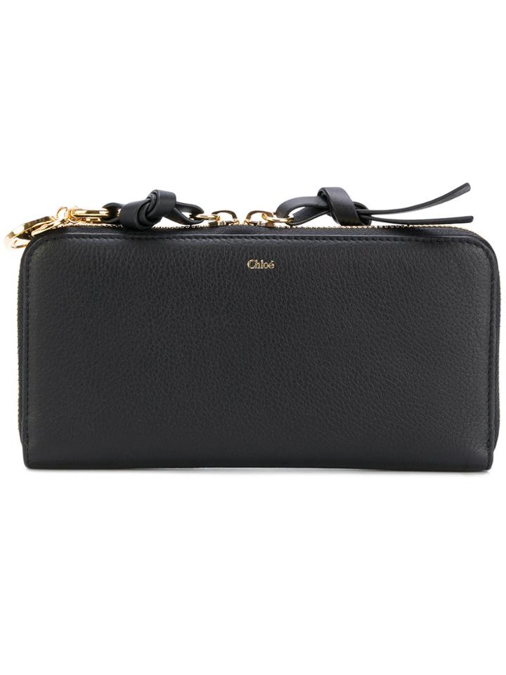 Chloé Alphabet Long Wallet - Black