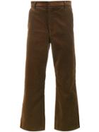 Martine Rose Cropped Corduroy Trousers - Brown