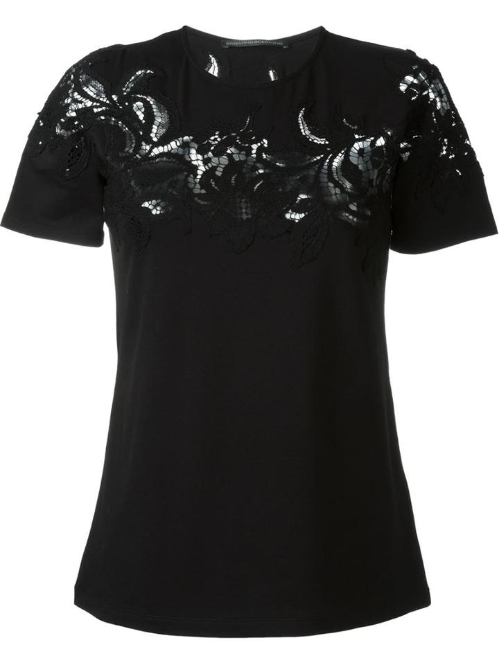 Ermanno Scervino Lace Panel T-shirt