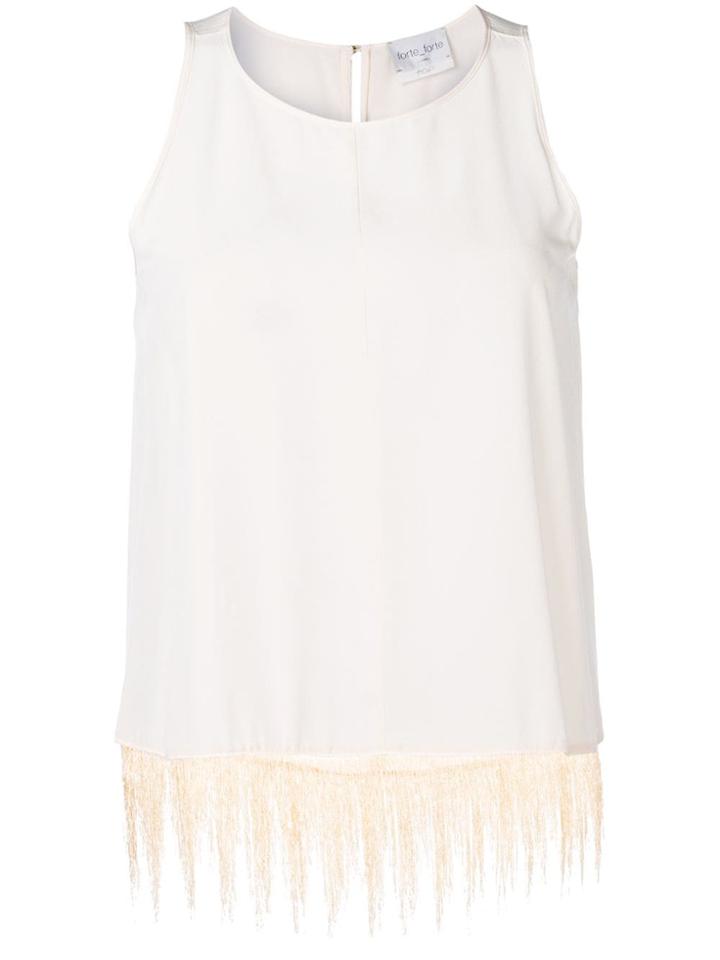 Forte Forte Fringed Top - White